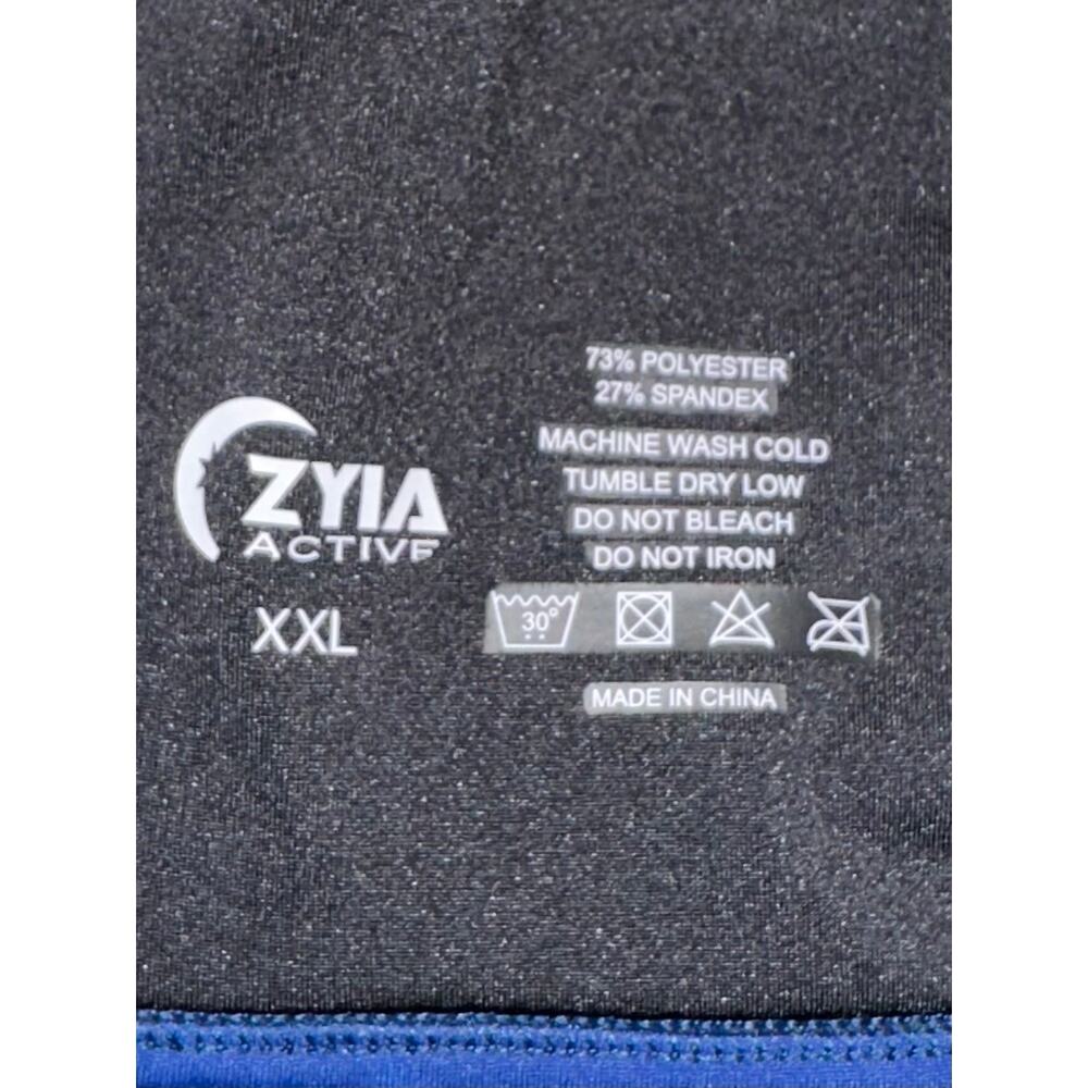 Zyia Active Blue Tie Dye Hendrix Light n Tight Strappy Sports Bra Size XXL - Picture 3 of 12